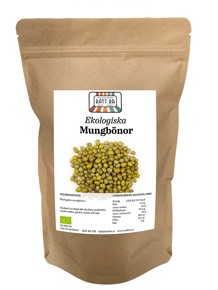 Ekologiska mungbönor 1 kg