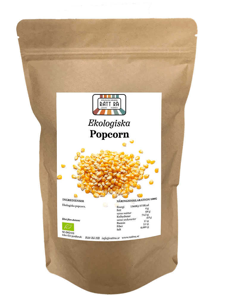 Ekologisk popcorn 1 kg