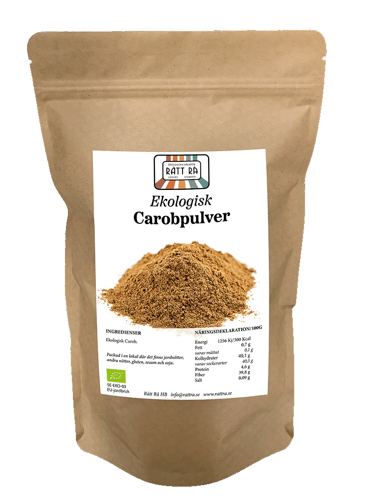 Ekologisk carobpulver 500 g