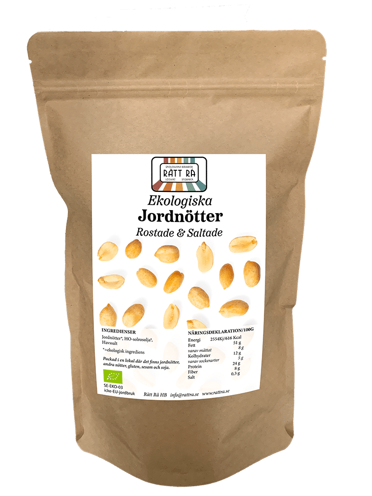 Jordnötter, saltade rostade EKO 500 g