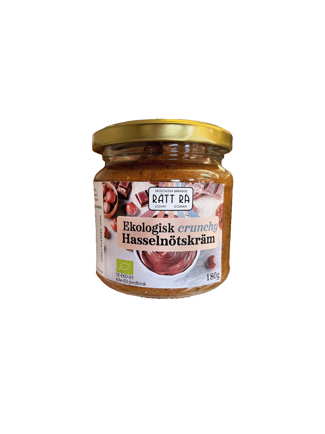 Hasselnötskräm chocklad 180 g EKO